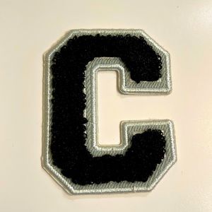 Stoney Clover Lane varsity patch black C